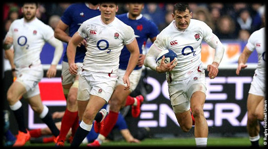France vs England Jonny May try 6Ns 2020